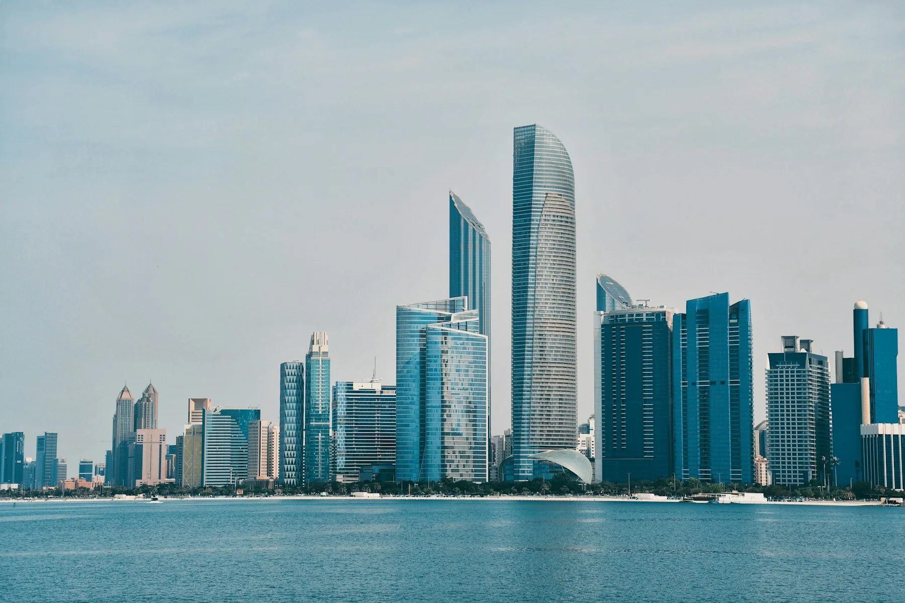 Abu Dhabi waterfront skyline
